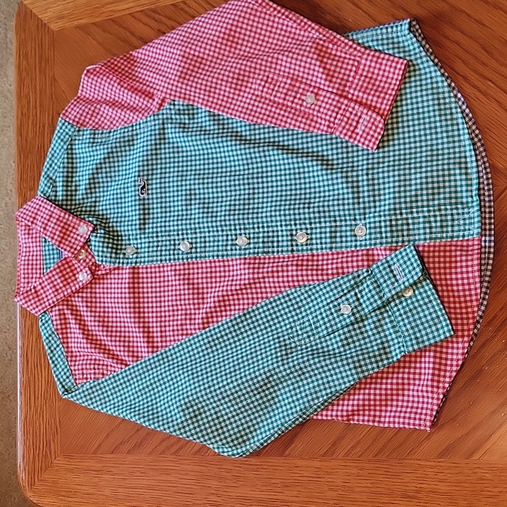 Vineyard Vines Checked Button Down Shirt - Boys Size 5